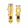 Set de Cortapelos Combo Transfronterizo LED LCD Cortapelos Eléctrico Recortador Eléctrico Recortador de Cabello