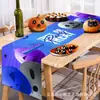Toalha de Mesa de Halloween Transfronteiriça Criativa Novo Estilo Banner de Alto Padrão Decoração de Sala de Estar Arranjo de Festa Toalha de Mesa Bandeira Personalização