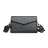 Nova Bolsa de Ombro Único Xadrez Casual Estilo Coreano Moda Tendência Masculina Pequena Quadrada Bolsa Transversal Bolsa Tiracolo de Mensageiro Street Masculina Tendência