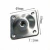 Suministro de fábrica, funda para pie de sofá, hierro de zinc blanco, pie de silla, pata de mesa de hierro, conector de hardware, hierro umbilical torcido