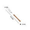 Amazon Transfronterizo Acero Inoxidable Imitación Mango de Madera Cuchillo Pequeño de Cintura de Hombre, Tenedor y Cuchara Juego de Vajilla Occidental de Cuatro Piezas para Boda