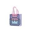 Bolsa Tote de Tecido Não Tecido do Fabricante com Acabamento Laminado, Cor Original Dopamina, Bolsa de Presente Fofa e de Alto Valor, Saco para Doces de Halloween