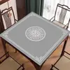 Toalha de Mesa Especial para Mesa de Mahjong, Silenciador Espessado, Tapete para Mesa de Jogo de Cartas Poker, Tapete de Mesa Quadrado Antiderrapante de Veludo Cristal