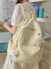 Mochila escolar de estilo japonés, caricatura linda y de personalidad relajada, alto valor estético, moderna y elegante, bolsa de doble hombro de gran capacidad