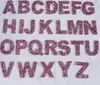 Pegatinas de Letras del Alfabeto Inglés con Pedrería, 6 Cuentas de Perla Grandes con Letras, 26 Letras Pequeñas con Pedrería, Accesorios para Joyería DIY