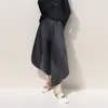 Diseño Sanzhai personalidad especial pantalones de forma especial pantalones anchos plisados cintura elástica para mujer pantalones harén holgados pantalones casuales