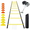 Escalera de Agilidad Multifuncional, Escalera de Agilidad Ajustable, Escalera Suave, Escalera de Cuerda para Saltar, Equipo de Entrenamiento de Velocidad y Ritmo para Fitness de Fútbol
