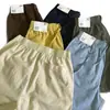 Pantalones Cortos Casuales de Verano Unisex Cómodos Transpirables Deportivos Mezcla de Algodón y Lino Cintura Elástica Estilo Japonés Basados en Pedido Asequibles
