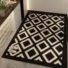 Felpudo moderno minimalista de alta gama para entrada, alfombra antideslizante resistente al desgaste para recibidor de casa, alfombrilla para dormitorio y estudio