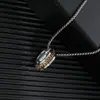 Collar de Acero de Titanio para Hombre, Colgante de Letra de Moda Hip-Hop, Cadena para Suéter Estilo Coreano, Collar Largo Estilo Lujo Ligero, Venta al por Mayor de Joyería