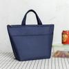 Trabajador de Oficina Mano Lonchera Bolso de Mano Cuadrado Espesado Bolsa Aislante de Papel de Aluminio con Bolsa para Almuerzo Grande