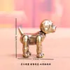 Estatueta de Cachorro Fofo em Latão Sólido, Doze Signos do Zodíaco, Animal de Estimação Criativo para Chá, Item Vintage, Decoração de Casa, Pequeno Ornamento de Mesa