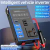 Inversor de carro 12V24V universal para tomada de energia de caminhão 220V conversor de inversor de carregamento inteligente de carro