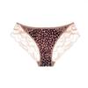 Ropa Interior de Encaje de Seda de Mora Guhuaishe para Mujer Sexy Transparente Triángulo Cintura Media Bolsas Transpirables