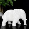 Elefante de jade afgano un par de adornos auspiciosos entrada hogar sala de estar decoración de oficina artesanías al por mayor
