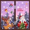 Decorações de Natal Caixa de Presente Sino Adesivos Eletrostáticos Papai Noel Fofo Boneco de Neve Rena Adesivos para Vidro Atacado