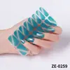 Zhengxiang Pegatinas para Uñas Europeas y Americanas Transfronterizas Película de Esmalte de Uñas Impermeable con Purpurina 16 Piezas Adhesivo Ins en Stock Pegatinas para Uñas