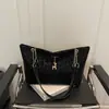 Design Tendência Estampa de Leopardo 2026 Inverno Nova Moda de Luxo Versátil Simples Casual Bolsa de Ombro Tote Transversal