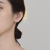 Pendientes de Plata de Ley 999 Estrellados Moda Femenina Elegante Gama Alta Diseño Pequeño Fresco Nicho Simple Pendientes de Estrella de Cinco Puntas