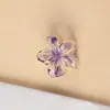 Presilhas de Cabelo Coloridas de Frangipani Transfronteiriças Venda Quente Doce e Frescas Presilhas Tubarão de Cor Gelatina de Alta Qualidade Prendedores de Cabelo de Flor Venda por Atacado