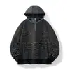 Sudadera de Manga Larga Pesada a Rayas Retro Japonesa de Gama Alta para Hombre, Nueva Tendencia de Primavera Versátil Casual de Corte Holgado Camisa Base
