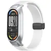 Adequado para capa metálica e pulseira de silicone Xiaomi Mi Band 10, pulseira de silicone com fecho magnético dobrável Xiaomi Mi Band 89nfc