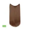 Peruca, Linha de Pesca de Fibra Química, Peruca Cortina de Cabelo, Cabelo Longo Liso, Extensões de Cabelo Sem Costura, Produtos para Linha do Cabelo de Seda de Alta Temperatura