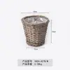 Macetas de Mimbre Estilo Pastoral, Cestas Decorativas de Flores Tejidas a Mano, Plantas Suculentas, Macetas Creativas, Cestas de Flores Personalizadas para Balcón