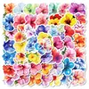 50 Pegatinas Variadas de Flores Mixtas Graffiti DIY Decoración de Carrito Maleta Patineta Pegatinas Impermeables