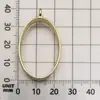 Marco Geométrico Hecho a Mano DIY Aleación Hueca Resina Colgante Forma de Corazón Gota de Agua Forma de Estrella Colgante Accesorios de Joyería