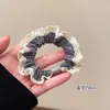 Mascarilla Suave y Cómoda de Encaje con Volantes Estilo Coreano, Goma para el Cabello Pequeña de Seda de Hielo, Accesorio de Moda y Sencillo para Cola de Caballo, Modelo Nuevo