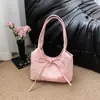 Bolso nuevo de moda 2026, diseño casual de lazo, moderno para ir al trabajo, gran capacidad, bolso tipo cubo, bolso de hombro, bolso de mujer