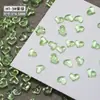 Joias Explosivas para Nail Art Gelo-transparente Mini Cor Vermelha da Internet Cor Coração de Pêssego Pequeno Tridimensional Fundo Plano Broca de Unha de Resina Decoração