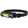 Linterna frontal con batería recargable de largo alcance para exteriores y uso doméstico, LED COB integrado, linterna frontal magnética, luz magnética para pesca nocturna