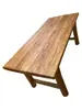 Mesa de madeira de olmo antigo painel de madeira maciça mesa de centro retrô suporte de chá mesa de jantar longa tampo de mesa de madeira crua para casa balcão de bar mesa longa escrivaninha