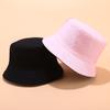 Sombrero de pescador de doble cara para hombre, estilo coreano, sencillo, informal, combinable, para lavabo, para mujer, de color liso, con tablero ligero, parasol, sombrero moderno para pareja.