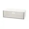 Estante de almacenamiento de cosméticos tipo cajón, gabinete con espejo, caja de almacenamiento, organizador de labiales y brochas de maquillaje para baño, caja de hisopos de algodón para montaje en pared