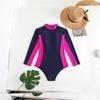 Biquíni Sexy Feminino Manga Longa Proteção Solar Famoso na Internet Moda Mesmo Estilo Roupa de Banho Lazer Viagem Roupa de Banho de Praia