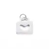 Accesorios de joyería de acero de titanio pulido diy alas de palma huecas candado de llave símbolo de sol estrella brújula colgante