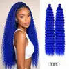 Extensiones de Crochet de Fibra Sintética Europea y Americana Deep Wave 22-30 Pulgadas Pelucas Transfronterizas