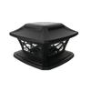 Lámpara de Columna Solar 4-6 pulgadas Lámpara de Columna de Madera Universal Lámpara de Tapa de Columna LED para Valla de Patio en Casa Lámpara Solar para Escalones