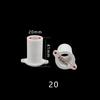 16Pvc Electricista 20 Accesorios de Tubería Embebidos Directamente con Base Embebidos Directamente con Pies Conector de Paso Recto con Orejas