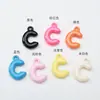 Accesorios para Joyería de Colgantes para Cadena de Teléfono Móvil Acrílicos DIY Macaron 26 Letras Mayúsculas Inglesas Brillantes Colgantes Pequeños