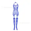 Lingerie Sexy Uniforme Bodysuit Jacquard Elegante Bodystocking Meias Abertas no Gancho Comércio Exterior Novo Modelo W287