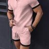2025 Europeu e Americano Transfronteiriço Amazon Estação Independente Novo Shorts Estilo Multibolsos Amarrado Masculino Listrado Calças de Praia Marca da Moda
