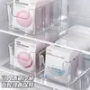 Caja de Almacenamiento para Mascarillas Faciales, Caja Transparente con Compartimentos de Acrílico para Tocador, Estante de Almacenamiento de Gran Capacidad para Productos de Cuidado de la Piel en Escritorio
