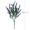 Flores de Lavanda Artificiales de Plástico, Plantas Artificiales en Maceta, Plantas Acuáticas Artificiales, Accesorios de Decoración para Bodas, Transfronterizo