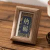 Mini Porta-Retrato de Mesa Song Jin Pintura Caligráfica Núcleo Porta-Retrato Cartão Decorativo Moldura para Fotos Estilo Chinês Ornamentos de Bom Presságio Não