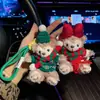 [Estilo Navideño] Nuevo Peluche Año Nuevo Oso de Dibujos Animados Llavero de Coche Muñeco Creativo Adorno para Bolsa de Navidad