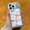 Chica Linda Adecuada para Apple 17 Hilo de Plumas Crema Funda para Teléfono Móvil Iphone16Promax Dibujos Animados 15/14 Piezas